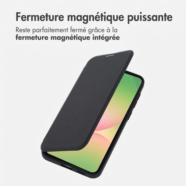 imoshion Bookcase transparente avec MagSafe Samsung Galaxy A57 (5G) - Noir