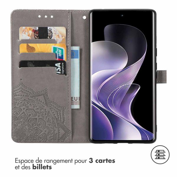 imoshion Etui de télephone Mandala Xiaomi Redmi Note 14 Pro (4G) - Gris