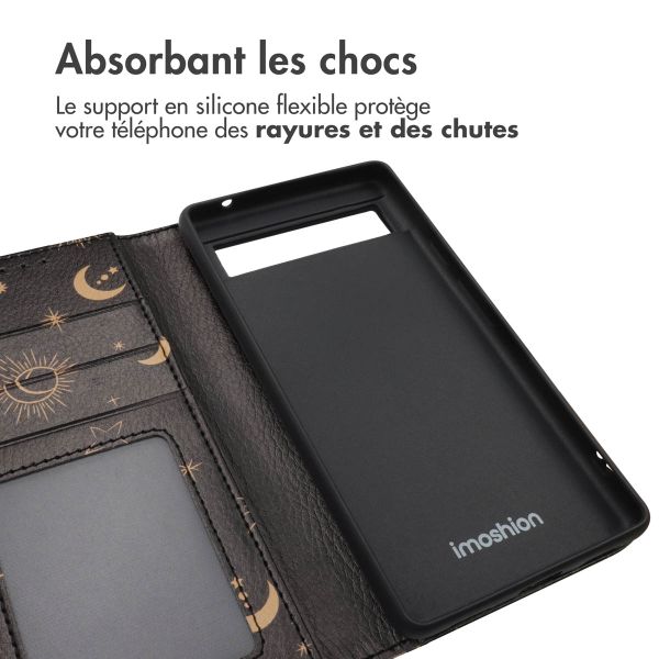 imoshion ﻿Étui de téléphone portefeuille Design Google Pixel 6a - Sky Black