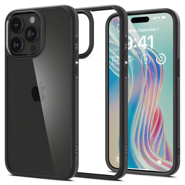 Spigen Coque Ultra Hybrid iPhone 15 Pro - Matte Black