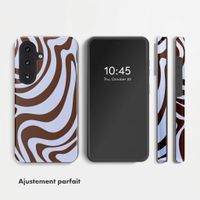 Selencia Coque arrière Vivid avec MagSafe Samsung Galaxy S26 - Dream Swirl Chocolate