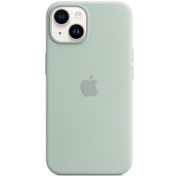 Apple Coque en silicone MagSafe iPhone 14 - Succulent