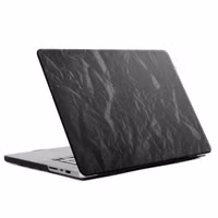 Selencia Coque en velours Apple MacBook Air 13 pouces (2022 / 2024 M3 chip / 2025 M4 chip) - A2681 / A3113 / A3240 - Noir