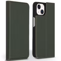 Accezz Étui de téléphone Slim Folio en cuir de qualité supérieure Apple iPhone 13 - Vert