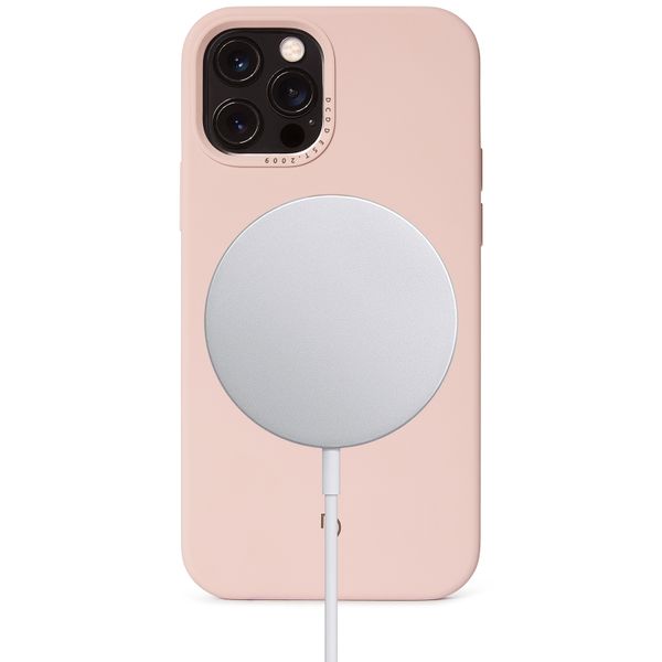 Decoded Coque en silicone MagSafe iPhone 12 (Pro) - Powder Pink