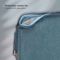 Selencia Pochette ordinateur Corduroy 15-16 pouces - Slate Blue