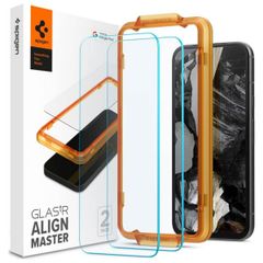 Spigen Protection d'écran en verre trempé AlignMaster Cover Google Pixel 8a - 2 Pack