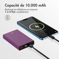 imoshion Ultra Series Batterie externe 10.000 mAh - Bordeaux