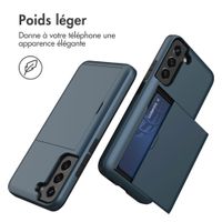 imoshion Coque arrière avec porte-cartes Samsung Galaxy S21 - Bleu foncé