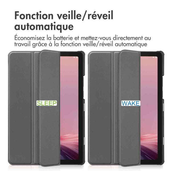 imoshion Coque tablette Trifold Lenovo Tab M9 - Gris