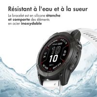 imoshion Bracelet QuickFit® en silicone  - Connexion Garmin 26 mm - Blanc