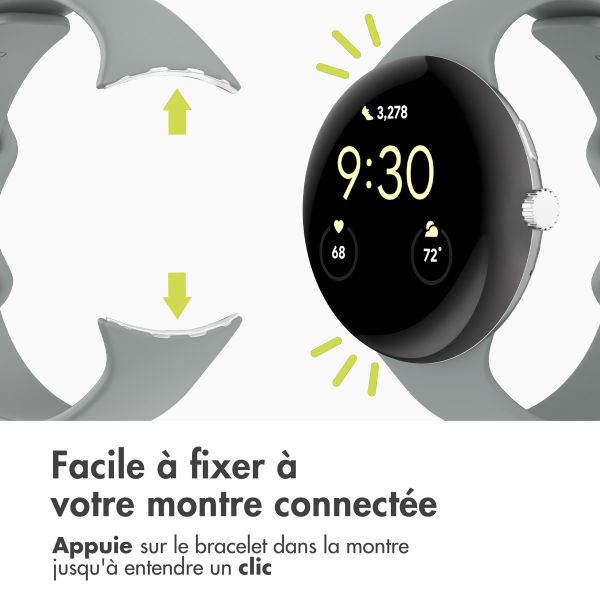 imoshion Bracelet en silicone⁺ Google Pixel Watch 3 / 4 (45 mm) - Taille L - Gris