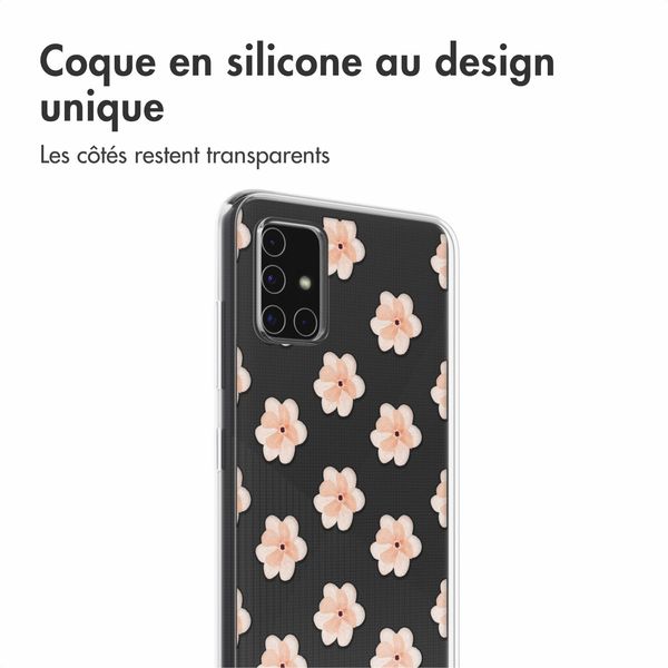 imoshion Coque Design Samsung Galaxy A51 - Floral Peach
