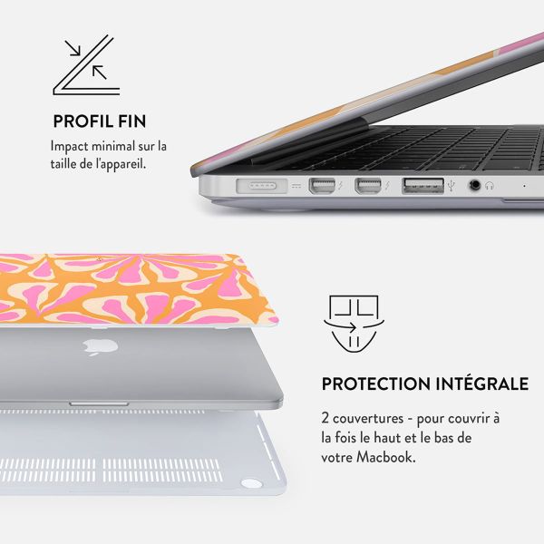 Burga Coque Rigide MacBook Pro 14 pouces (2021 / 2023 M3 chip / 2024 M4 chip) - A2442 / A2779 / A2918 / A3112 / A3185 / A3401 - Aloha