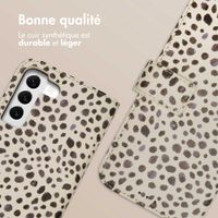 imoshion Étui de télephone portefeuille Design Samsung Galaxy S22 - Black And White Dots