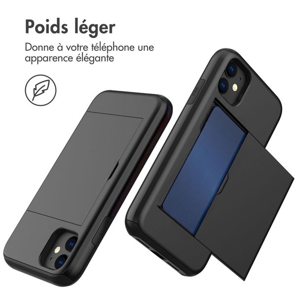 imoshion Coque arrière avec porte-cartes Apple iPhone 11 - Noir