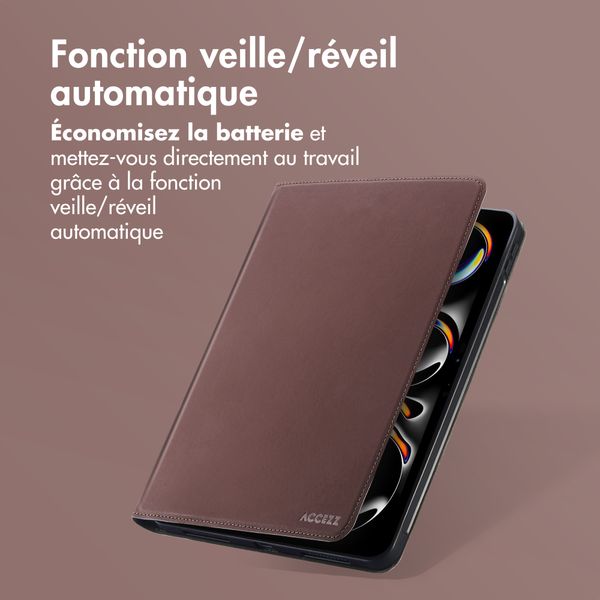 Accezz Coque tablette Classic Apple iPad Pro 11 (2025) M5 / (2024) M4 - Marron