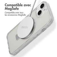 Accezz Coque Ring Stand avec MagSafe iPhone 15 - Transparent