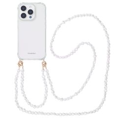 imoshion Coque avec dragonne + bracelet Apple iPhone 16 Pro Max - Perles Cœurs