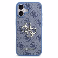Guess Coque 4G Metal Logo Backcover Apple iPhone 17 - Bleu