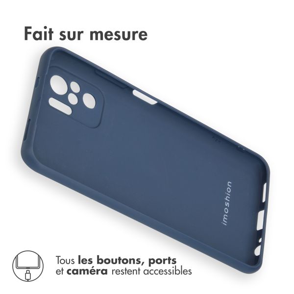 imoshion Coque Couleur Xiaomi Redmi Note 10 (4G) - Blue Foncé