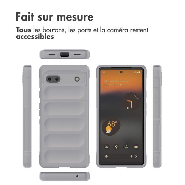 imoshion Coque arrière EasyGrip Google Pixel 6a - Gris