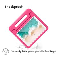 Accezz Coque kidsproof avec poignée Apple iPad 9 (2021) 10.2 pouces / iPad 8 (2020) 10.2 pouces / iPad 7 (2019) 10.2 pouces - Rose