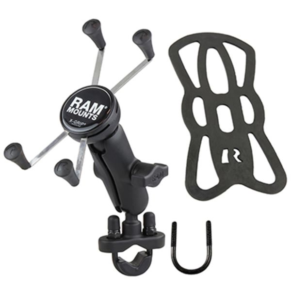 RAM Mounts X-Grip® U-Bolt Support de téléphone vélo/moto/scooter - Universel - Grand - Noir