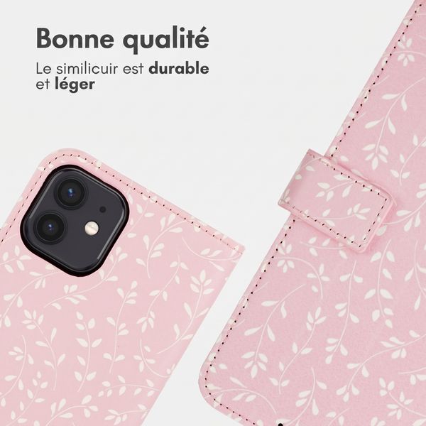 imoshion Étui de télephone portefeuille Design Apple iPhone 11 - Pink Bazaar Flowers