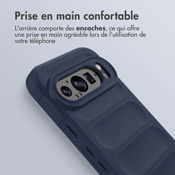 imoshion Coque arrière EasyGrip Google Pixel 9 / 9 Pro - Bleu foncé