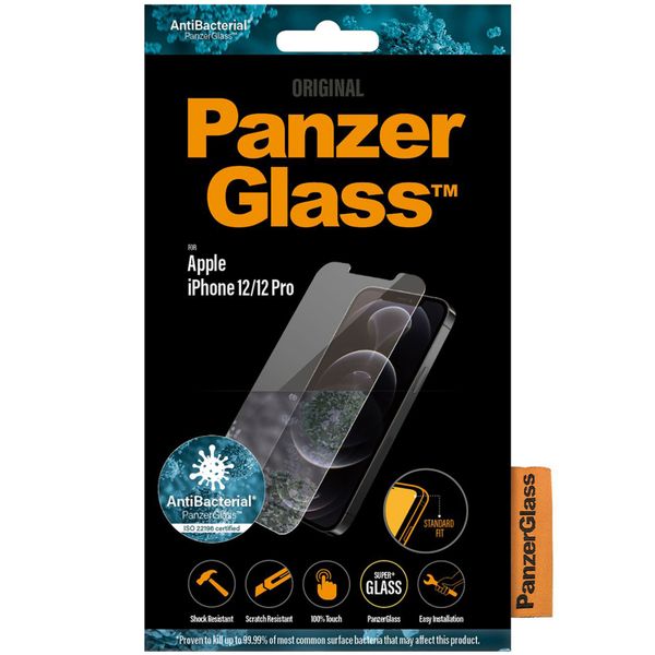 PanzerGlass Protection d'écran en verre trempé Anti-bactéries iPhone  12 (Pro)