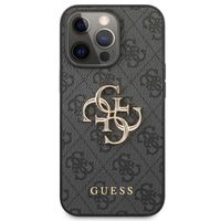 Guess Coque 4G Metal Logo Backcover Apple iPhone 13 Pro Max - Gris