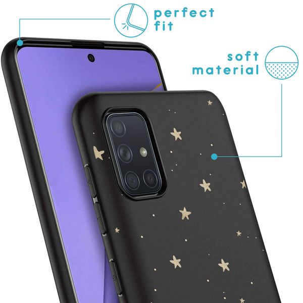 imoshion Coque Design Samsung Galaxy A71 - Stars Gold