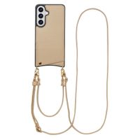 Selencia Coque de télephone Nova avec cordon et porte-cartes Samsung Galaxy S26 Plus - Beige