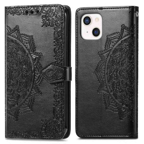 imoshion Etui de téléphone portefeuille Mandala iPhone 13 - Noir