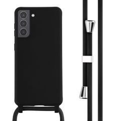 imoshion Coque en silicone avec cordon Samsung Galaxy S21 - Noir