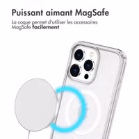 imoshion Coque Pailletée avec MagSafe Apple iPhone 15 Pro Max - Paillettes Transparent