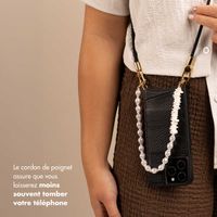 Selencia Ensemble de cordons pour téléphone avec perles et coquillages - Midnight Black