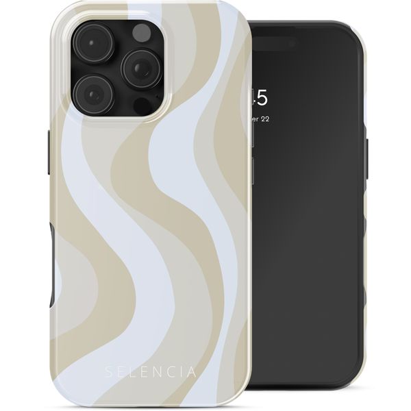 Selencia Coque arrière Vivid avec MagSafe Apple iPhone 16 Pro - Desert Waves Beige