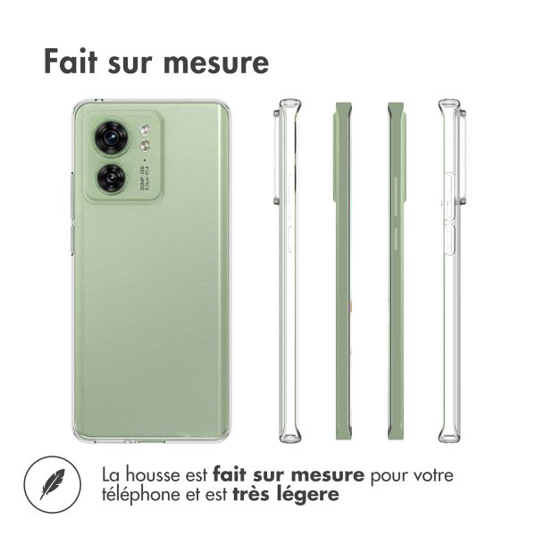 Accezz Coque Clear Motorola Edge 40 - Transparent