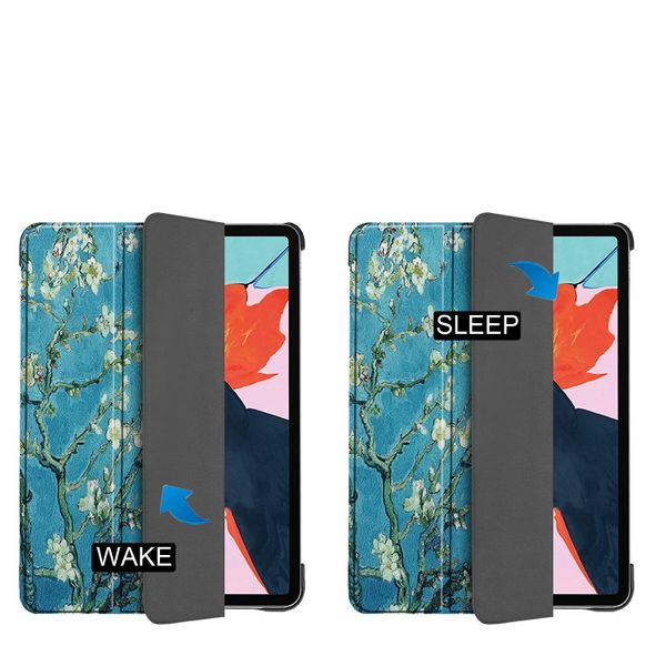 imoshion Coque tablette Design Trifold Apple iPad Air 11 pouces (2025) M3 / (2024) M2 / Air 5 (2022) / Air 4 (2020) - Green Plant