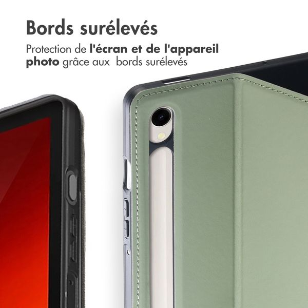 Accezz Coque tablette Classic Samsung Galaxy Tab S9 11.0 pouces / Tab S10 FE / S9 FE 10.9 pouces - Vert