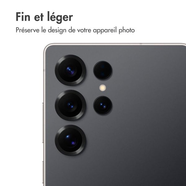 imoshion Lot de 2 protections d'objectif de caméra Samsung Galaxy S25 Ultra - Titanium Black