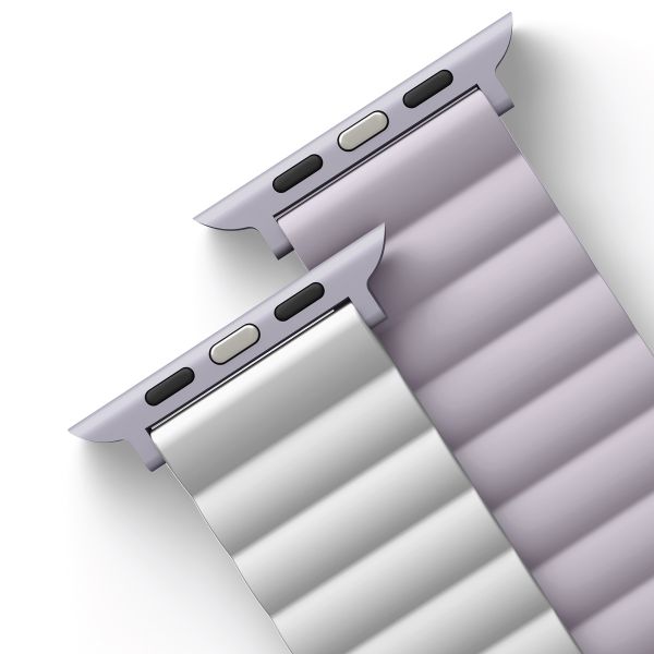 Uniq Bracelet Revix réversible Apple Watch Series 1 t/m 11 / SE / Ultra (44/45/46/49 mm) - Lilac / White