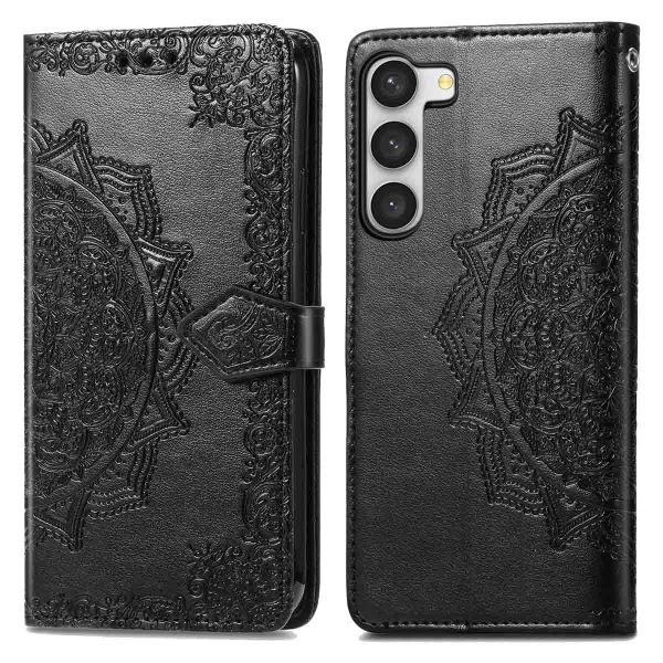 imoshion Etui de téléphone portefeuille Mandala Samsung Galaxy S23 - Noir