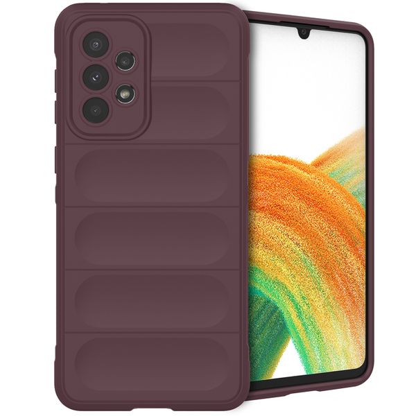 imoshion Coque arrière EasyGrip Samsung Galaxy A33 - Aubergine