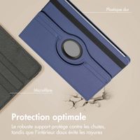 imoshion Coque tablette rotatif à 360° Samsung Galaxy Tab S10 Plus / Tab S9 FE Plus / Tab S9 Plus - Bleu foncé