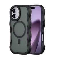 Selencia Coque arrière Wavy avec MagSafe Apple iPhone 17 - Noir
