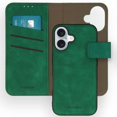 imoshion Etui de télephone luxe 2-en-1 amovible Apple iPhone 16 - Vert foncé