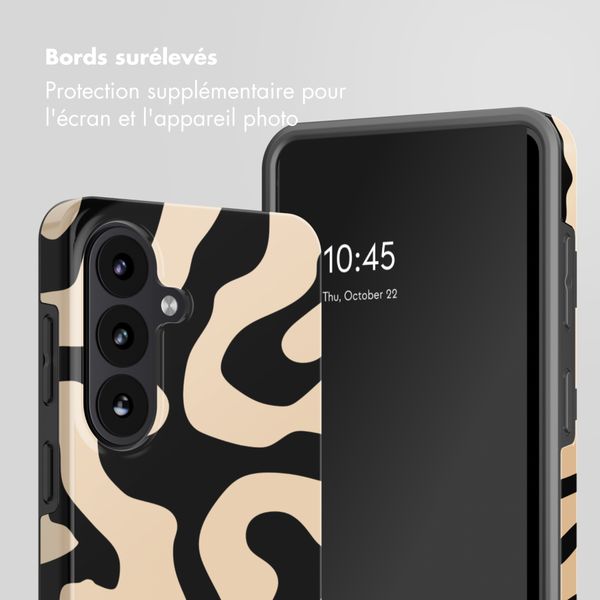 Selencia Coque arrière Vivid avec MagSafe Samsung Galaxy S26 Plus - Art Wave Black